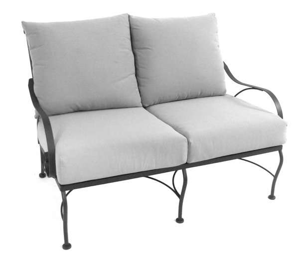 Causeuse à assise profonde avec coussin Urrutia, Beige chiné toile