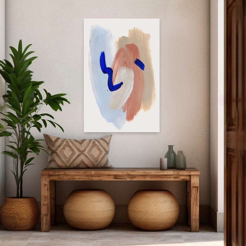 Art contemporain, art contemporain abstrait, H 48 po x l 32 po