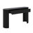 Modern Console Table With Fluted Design, Oval Top And 2 Drawers-1595095283