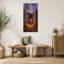 Art mural sur toile de grand bouleau vertical - Cabine d'automne-1984891240-1984891245