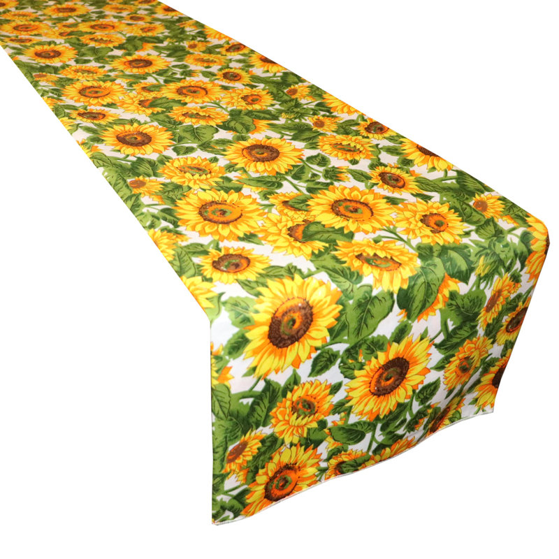 Sunflowers Print Table Runner, 72" L x 12" W