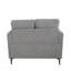 Causeuse en lin gris clair