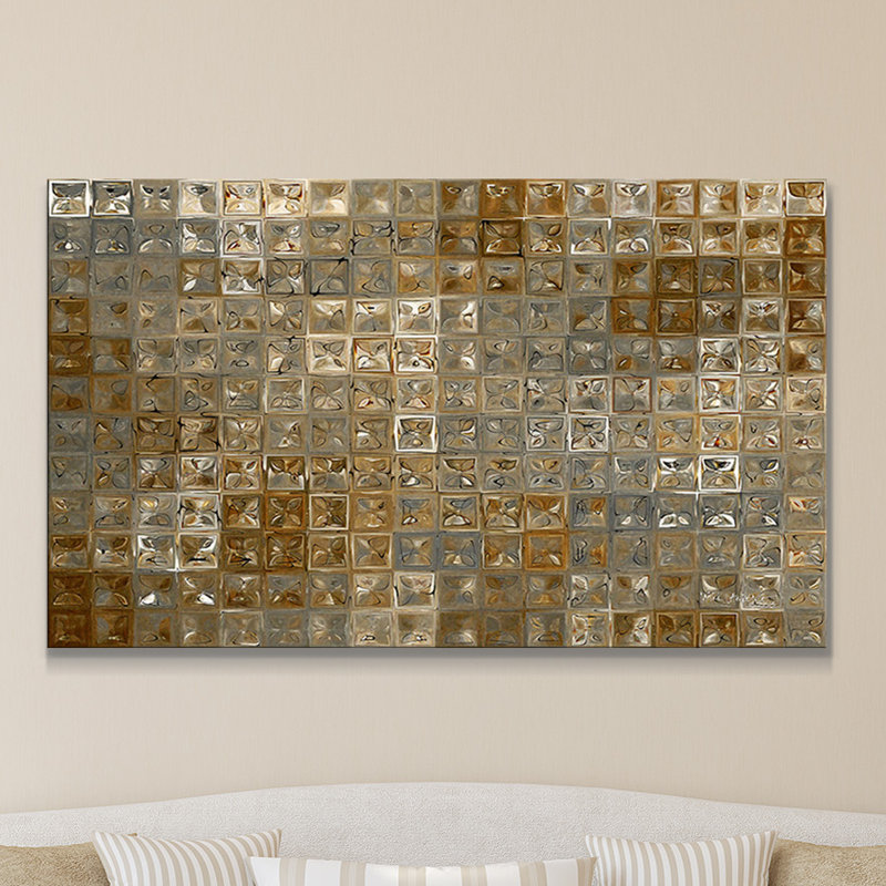 «Tile Art # 6 2013», impression sur toile, H 24 po x l 40 po x P 1,5 po, Toile tendue