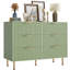 Commode de rangement cannelée à 6 tiroirs-1779918187