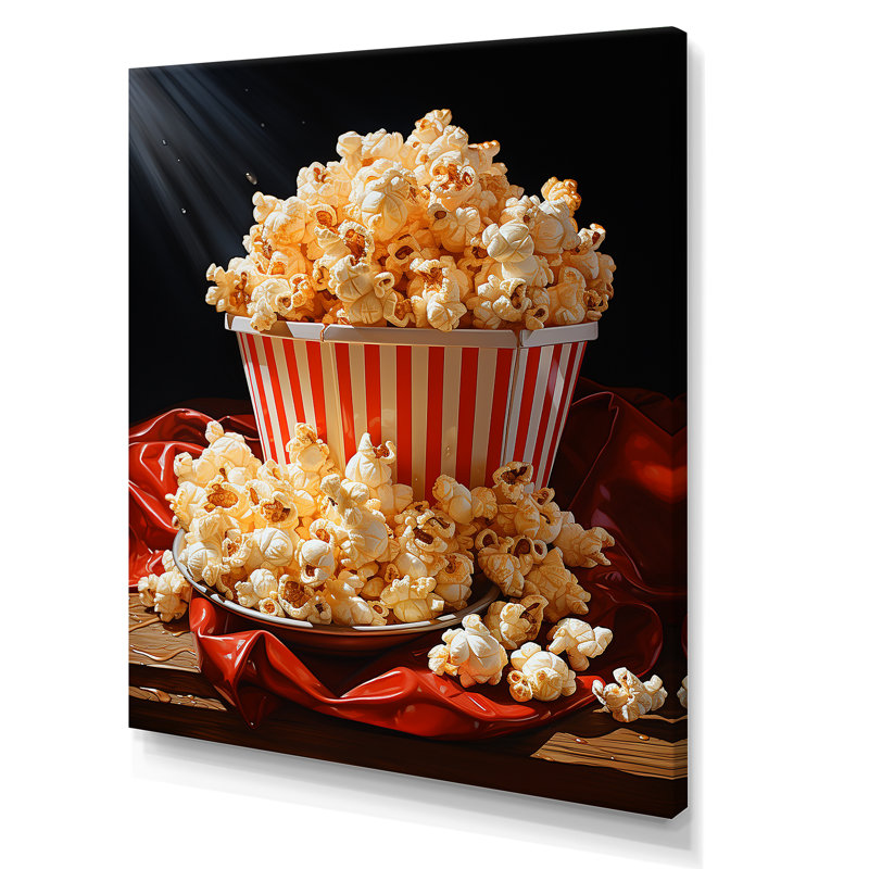 Carnival Kernels Bright Pop Corn Fiesta II - Popcorn, art mural, H 20 po x l 12 po x P 1 po