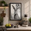 Hare in Ink Japandi - Wrapped Canvas-2077199088-2077199096