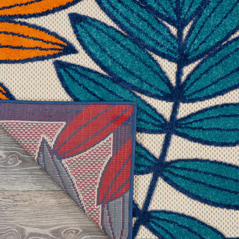 Meisel Floral Hand Woven Indoor / Outdoor Area Rug, Rectangle 239 x 320cm