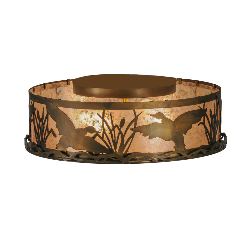 Rustic Lodge 4 - Light Flush Mount
