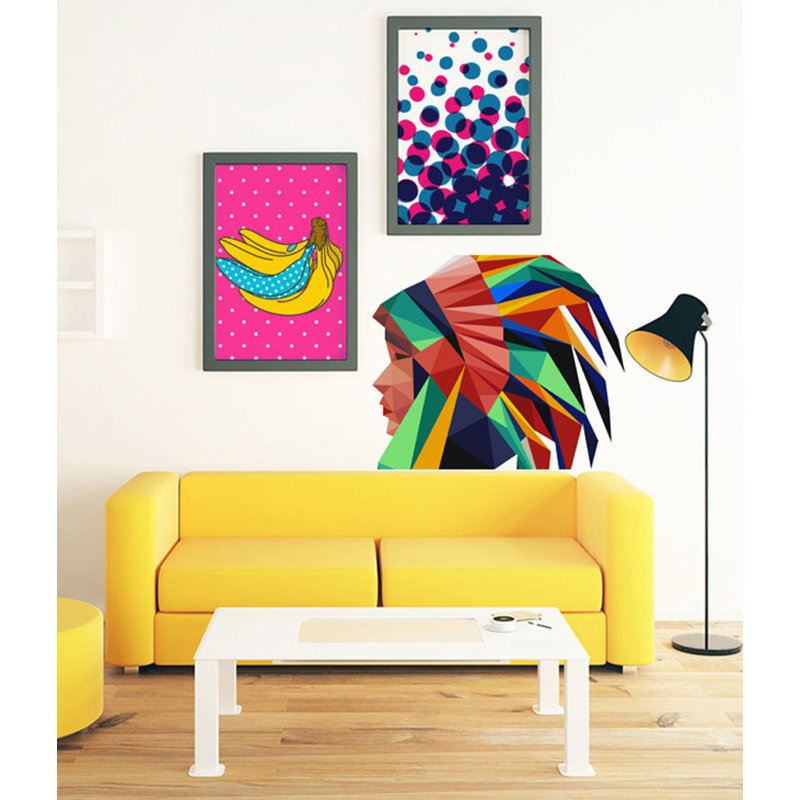 Adhésif décoratif indien, H 22 po x l 24 po