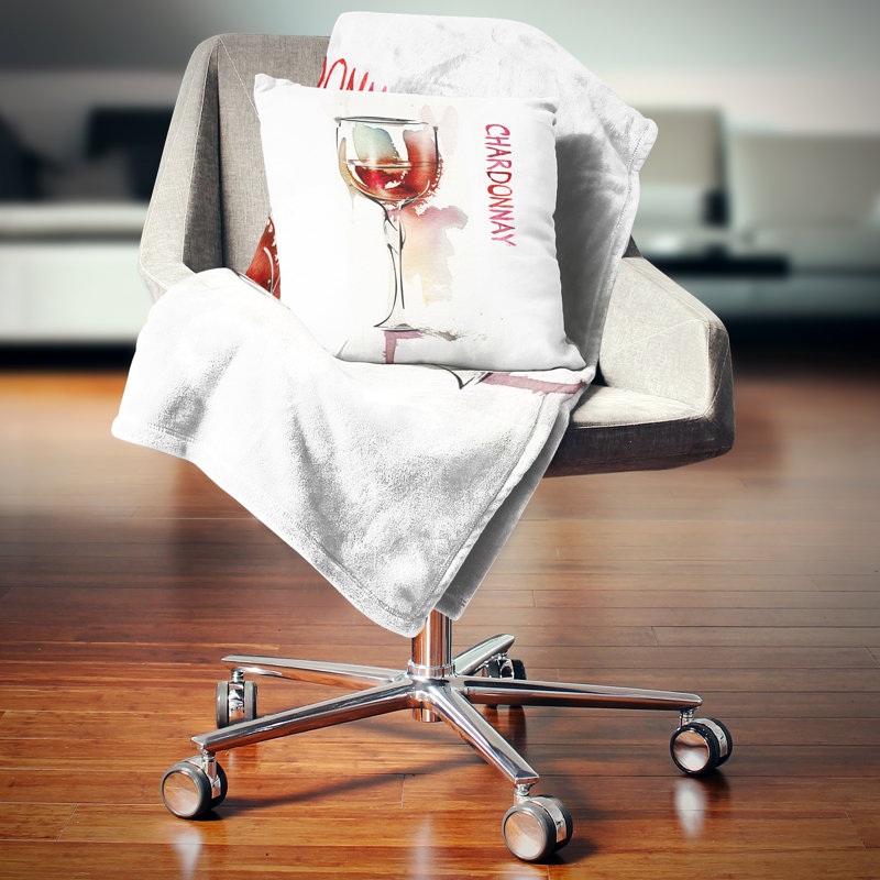 Wine on Background Lumbar Pillow, 16" x 16", Square