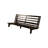 Structure de futon double de 75 po de largeur, matelas non inclus