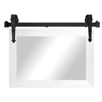 Manoil Solid Wood Rectangle Mirror