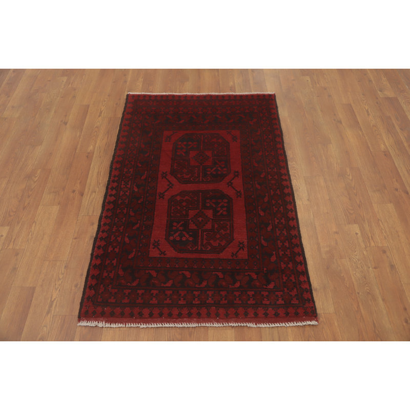 Tapis de vestibule oriental afghan Elephant