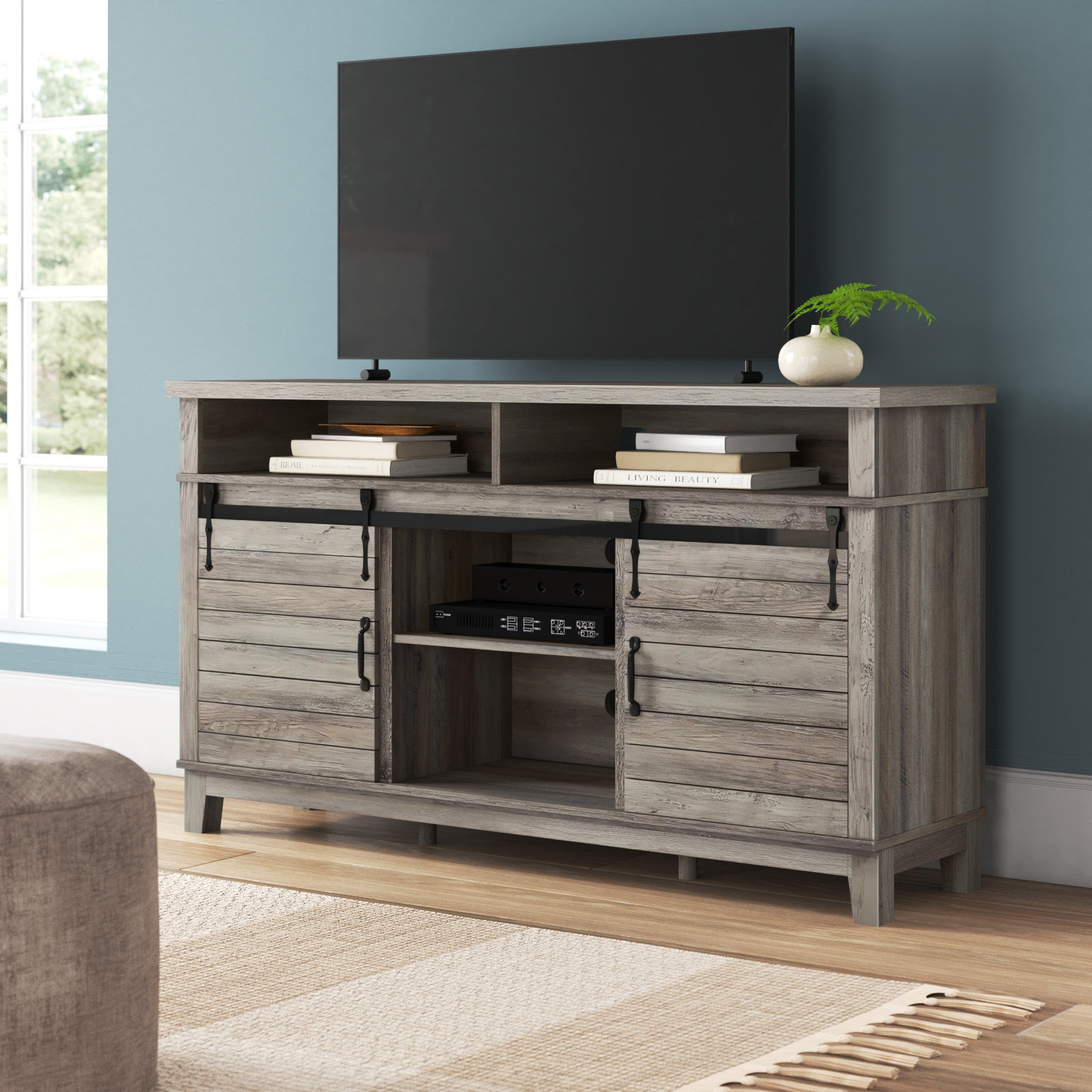 Laurel Foundry Modern Farmhouse Hartlyn TV Stand for TVs up to 65 u0026  Reviews | Wayfair