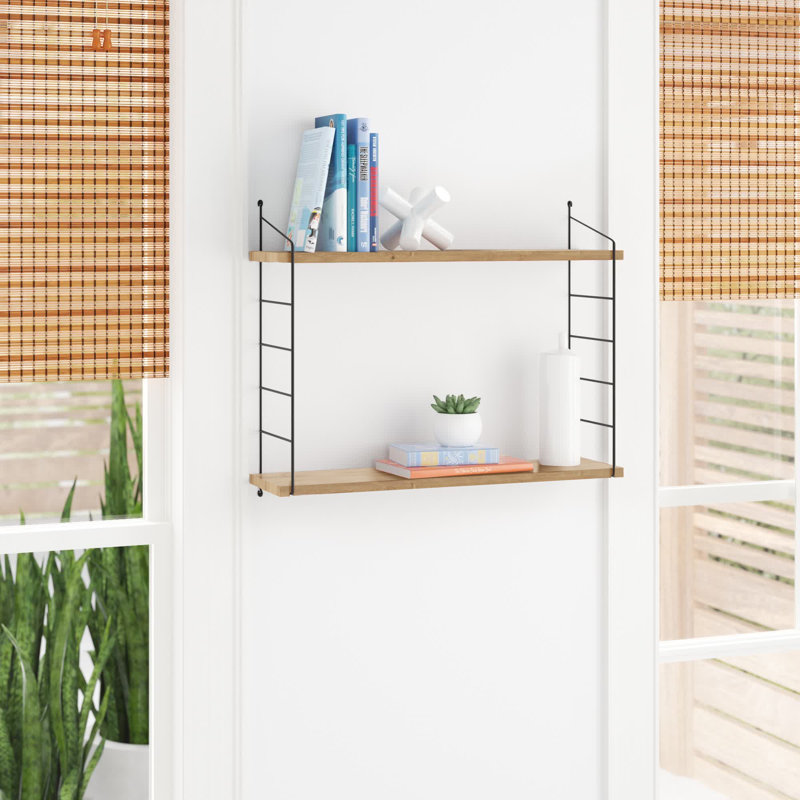 Brescia 2 Piece Accent Shelf, Oak