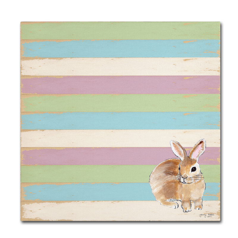 « lapin », art sur toile, H 18 po x l 18 po