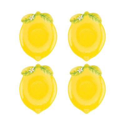 12-Piece Mini Lemon 5" Melamine Plate
