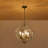 4 - Light Dimmable Globe Crystal Chandelier