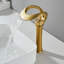 Robinet de lavabo de vasque de salle de bain moderne à cascade unique avec poignée à levier unique en laiton massif sans plomb à finition or à robinet fixe en céramique-94491864
