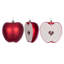 Vickerman 4" Apple Fruit Ornament. Each bag includes six ornaments.