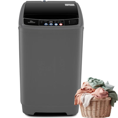 Delia 2,4 pi³ Laveuse portative haute efficacité en blanc / noir