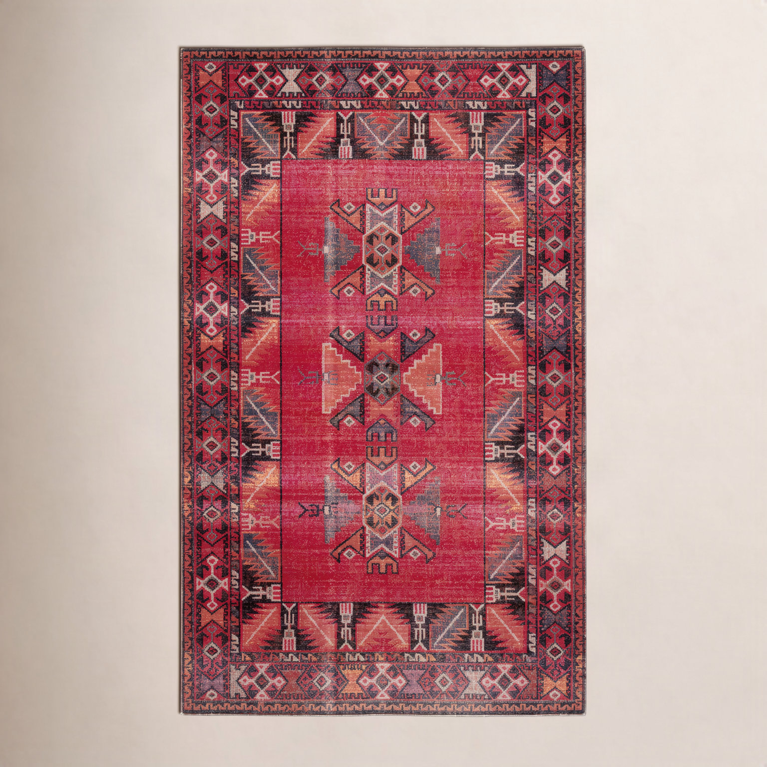 Halstead Multi Moroccan Outdoor Rug, Rectangle 9'10" x 14'