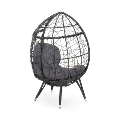 Stylish Teardrop Chair - Abstract Design Touch, Outdoor Elegance Fashionable Seating Comfort, Patio Fashion