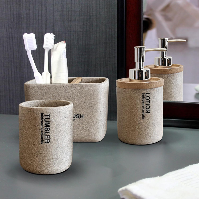 Bishaan Ceramic Bathroom Accessory Set