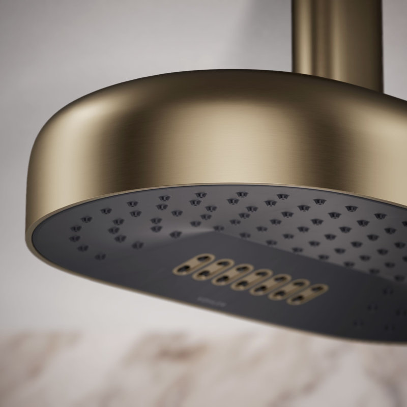 Statement™ Oblong 14" Two-Function 2.5 Gpm With Katalyst Air-Induction Technology, Vibrant Brushed Bronze