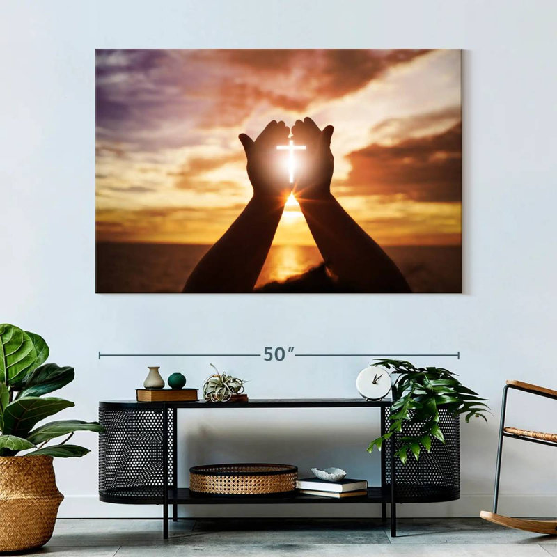 Adella Sunlight Over Cross, 34" H x 51" W