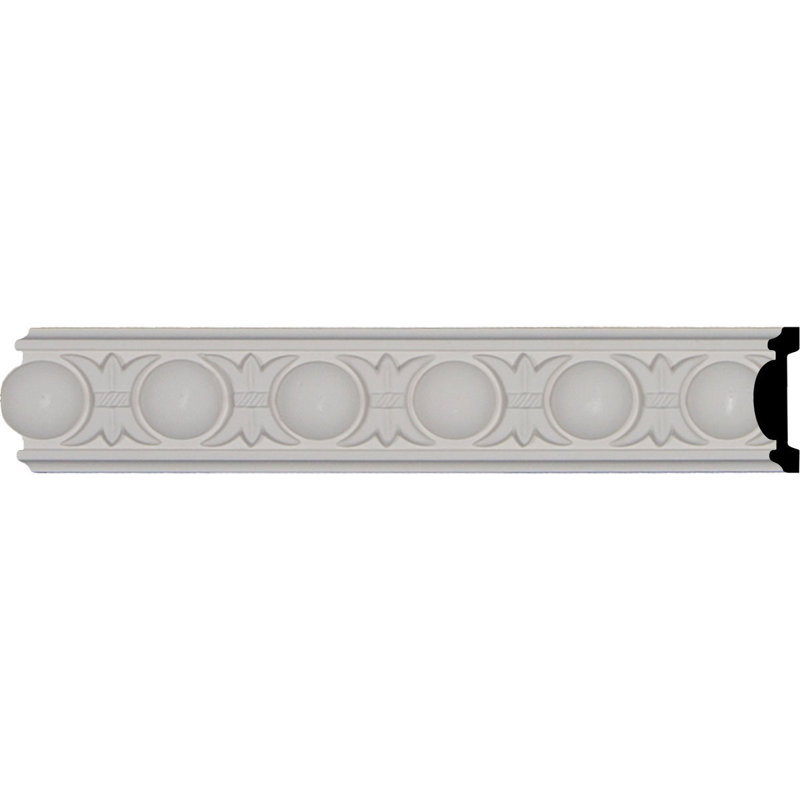 H 2 po x P 5/8 po x L 94 1/2 po, (répétition 1 5/8 po), moulure à œufs et à fléchettes Raymond
