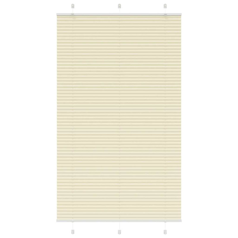 Room Darkening Pleated shade, Cream, 110cmW x 200cmL