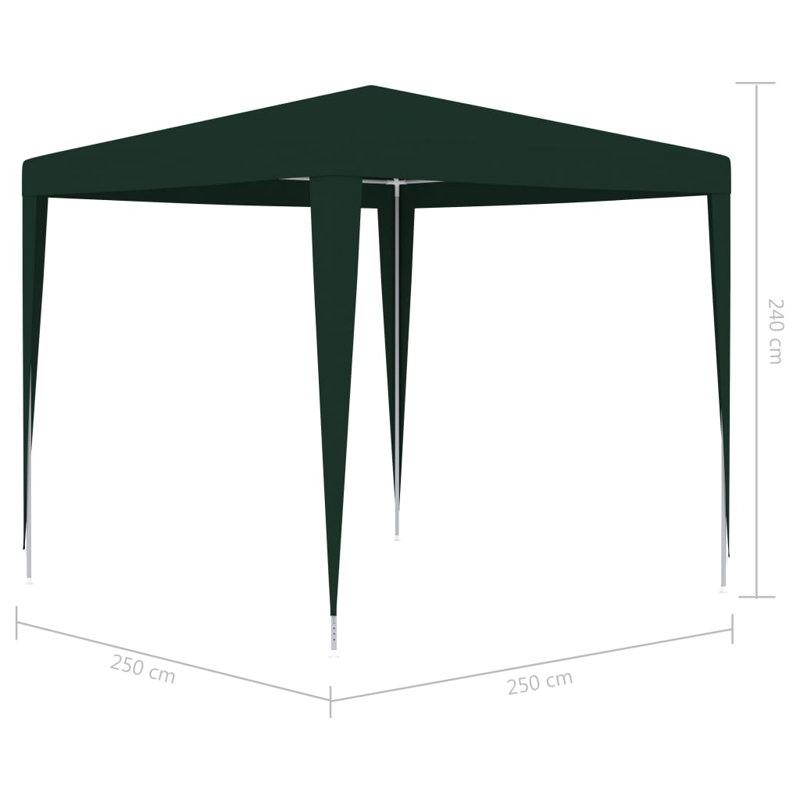 8,2 pi L 8,2 pi. Parasol de plage, Vert