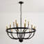 Lustre noir 18 lumières 