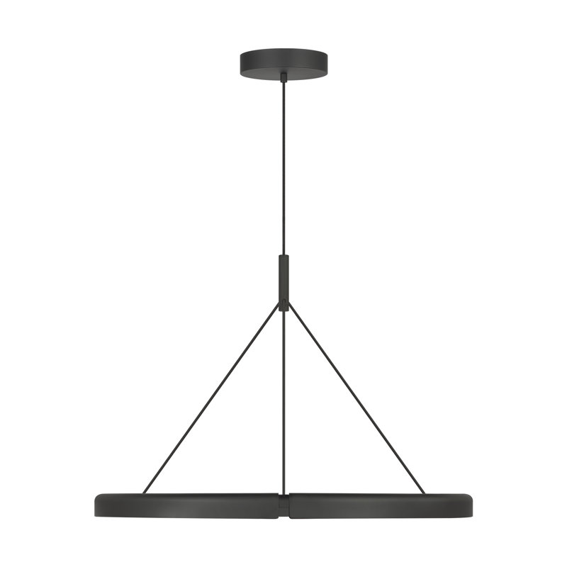 Cloak 1 - Light LED Pendant, 22.2" H x 30.4" W x 30.4" D, Black