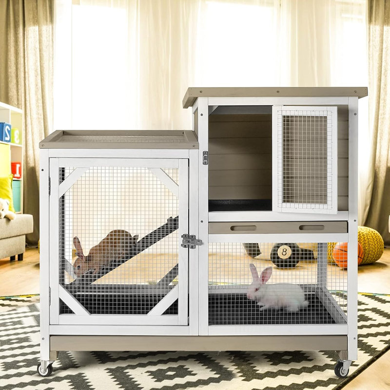 Cage pour petit animal avec rampe Terrill, Moka