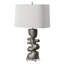 Lampe de table en nickel Sanaiah