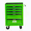 Coffre à outils roulant en métal à 5 tiroirs avec glissières à roulement à billes, armoire de rangement en acier verrouillable et mobile pour l'organisation de l'atelier.
