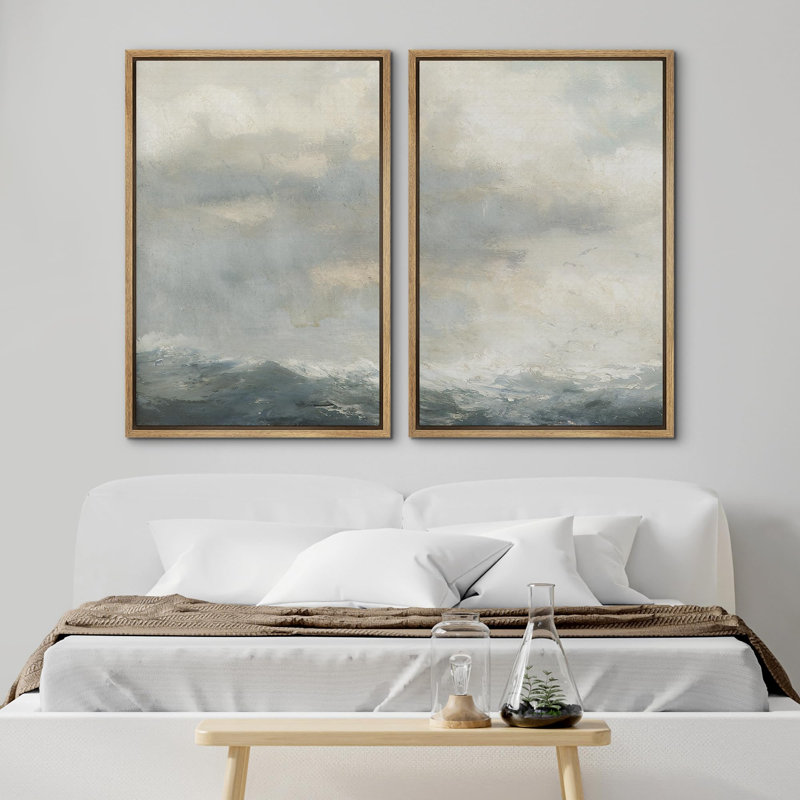 «Anneaux d'arbre en bois de chêne bleu bichon sauvage» - 2 pièces, Naturel, H 24 po x l 16 po