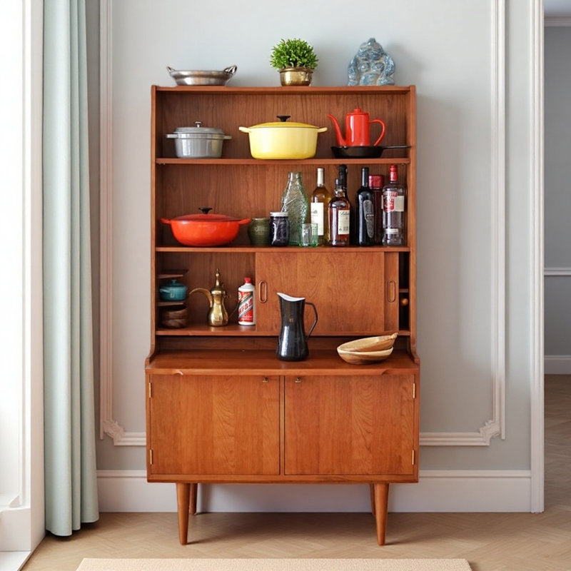 Simple and Retro Design Display Cabinet