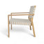 Causeuse de patio en bois d'acacia Melvin-108971822