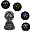 Fête de fête avec lumières disco en forme de boule disco 3 lumières à DEL activées par le son et stroboscope rotatif à lumière RVB 110 V 30 W
