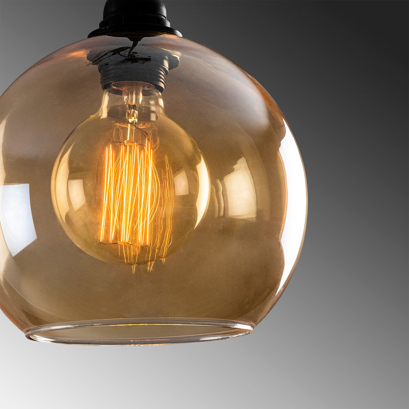 Rueter 3 - Light Black Cluster Pendant