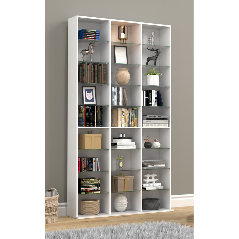 Renecia 181cm H x 102cm W Standard Bookcase, White