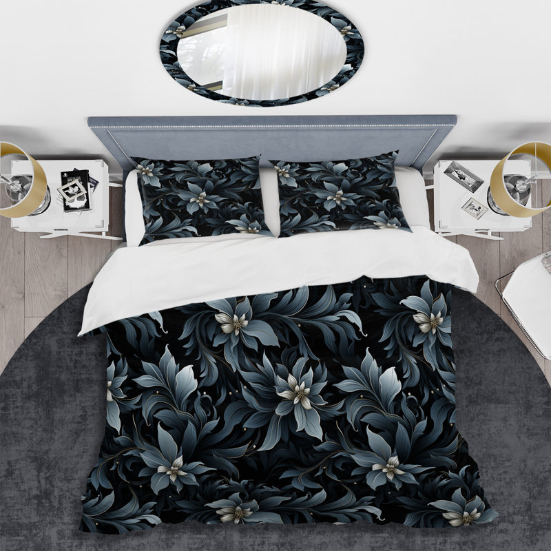 Literie à motif ombré Serenade Moody, Housse de couette pour très grand lit et 2 très