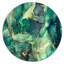 «Green Luxury Abstract Fluid Art IV», art mural moderne en métal-68855223