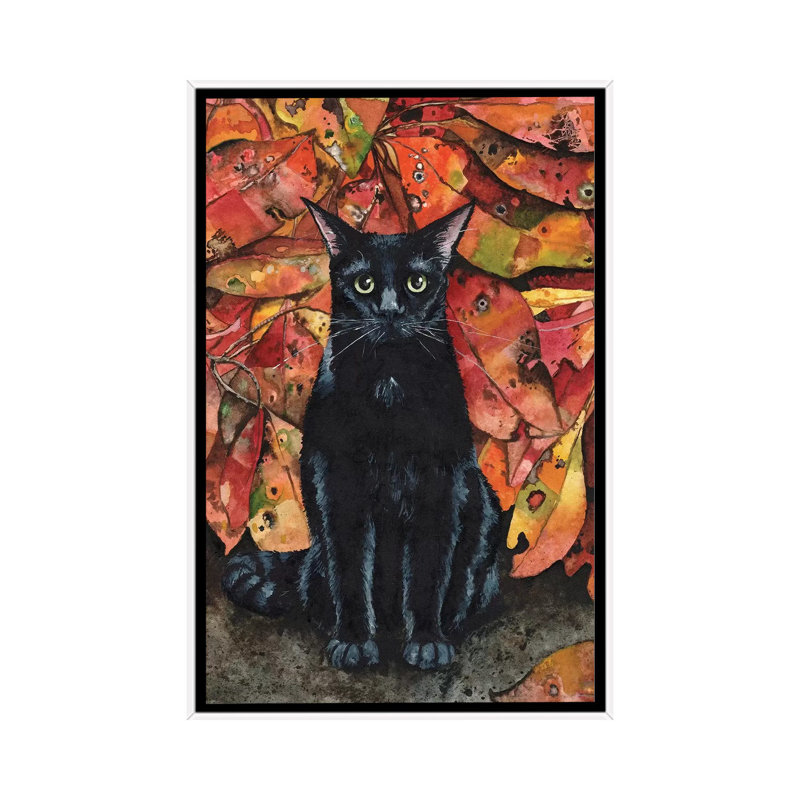 « Ailurophobie » par Maggie Vandewalle-reproduction d’art, Toile blanche encadrée, H 40 po x l 26 po x P 1,5 po, Pas de tapis