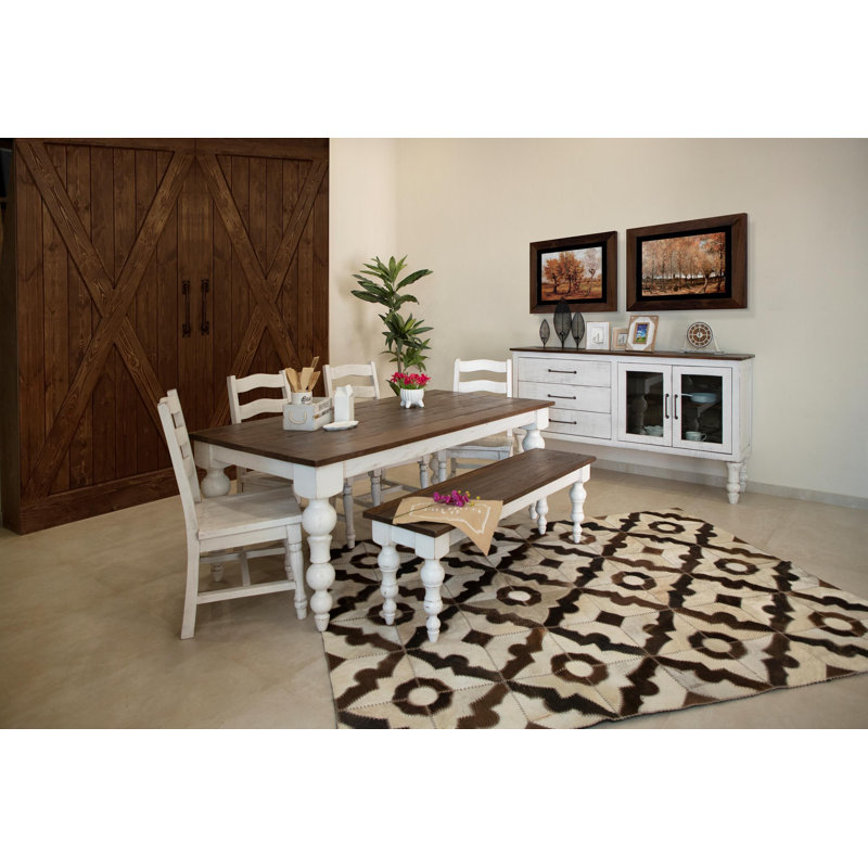 Rock Valley 71.75 " W Mango Solid Wood Sideboard