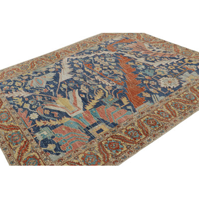 Burano Hand Knotted Wool Floral Area Rug
