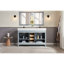 60" Finish Solid Wood Sink Vanity With 1' Artificial Stone Top-536284937-536284941